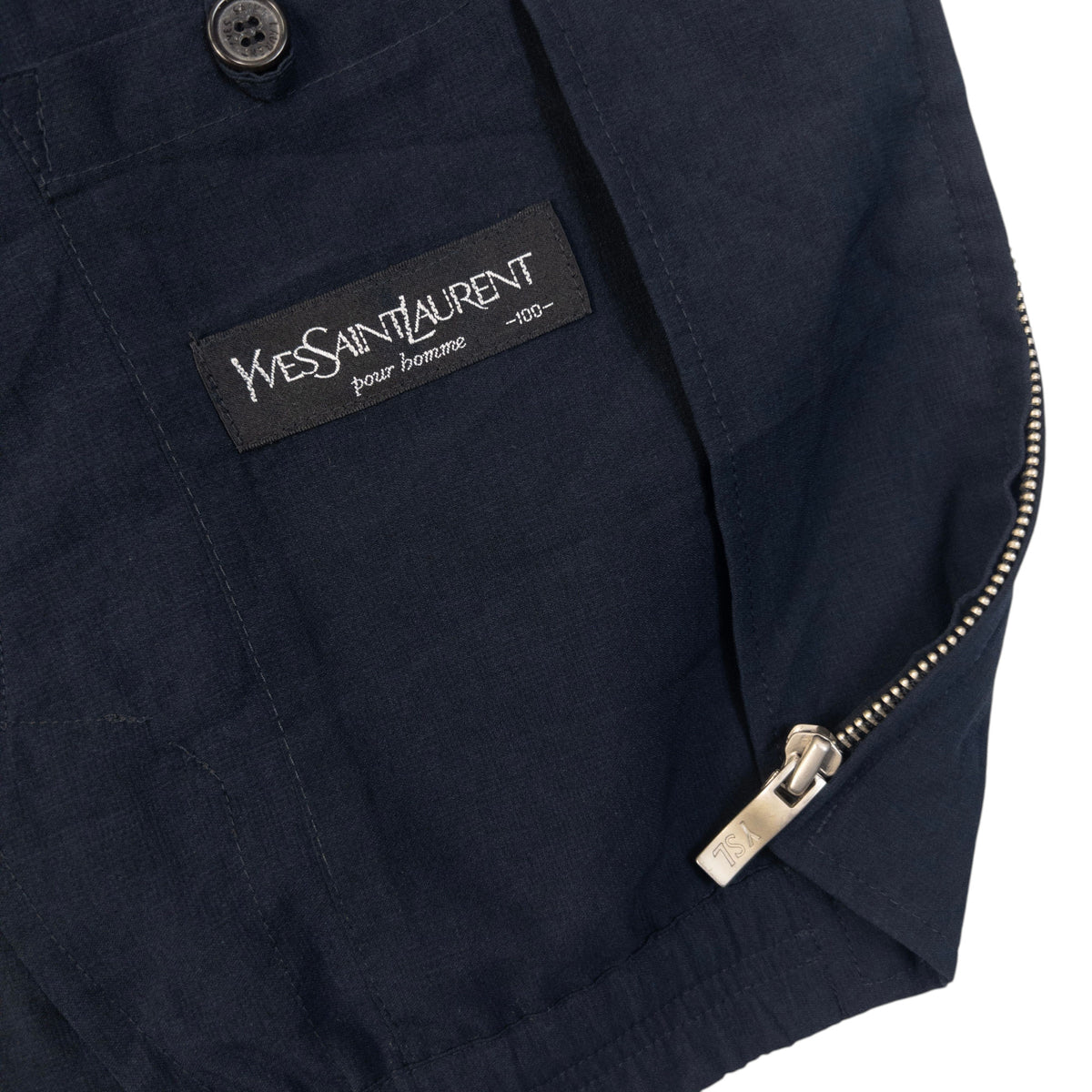 Vintage 90s YSL Yves Saint Laurent Harrington Jacket Size M