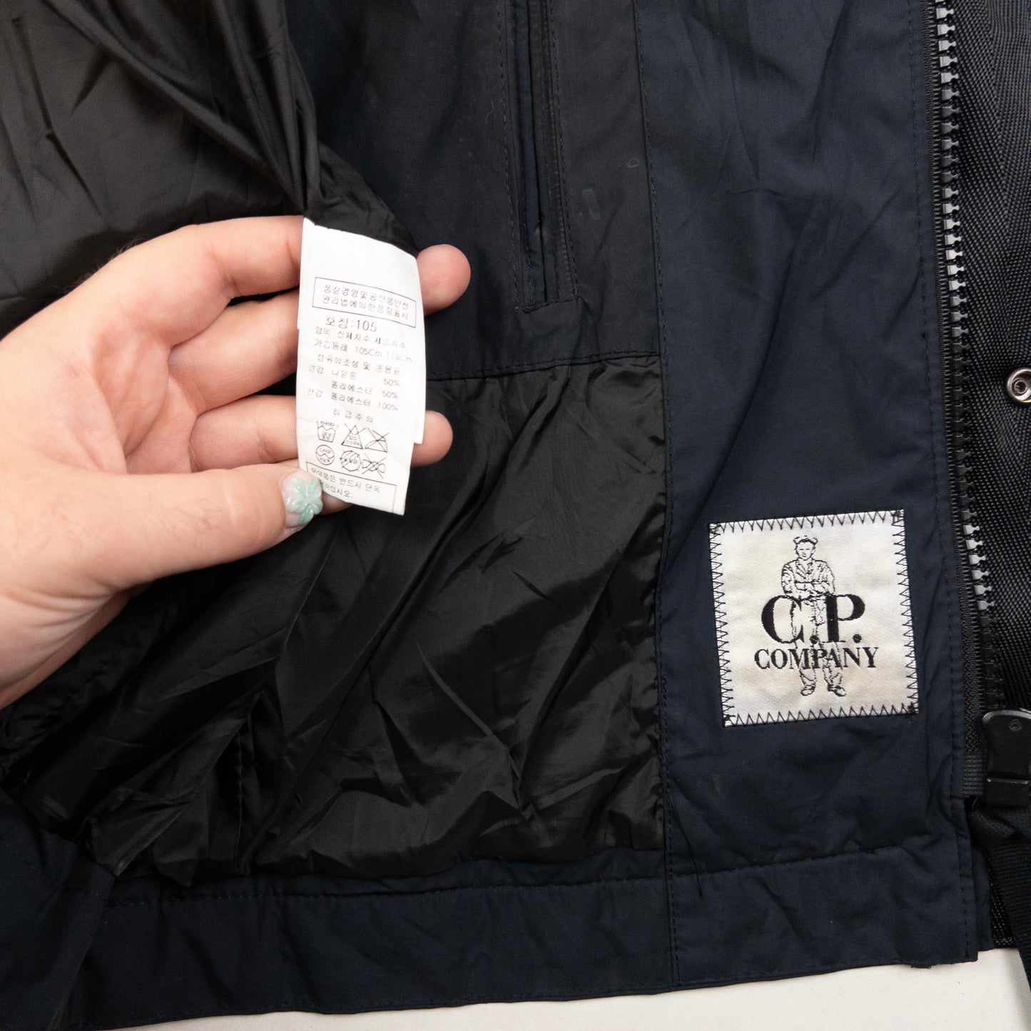 Vintage CP Company Goggle Hood Zip Up Rain Jacket Size S
