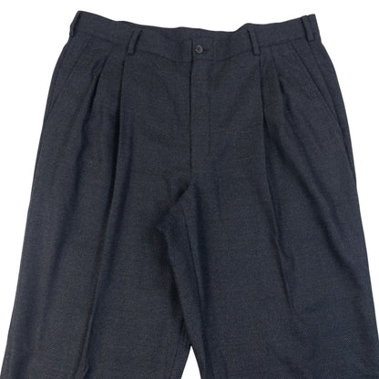 Vintage 90s Gianni Versace Couture Wool Jacket & Trousers Suit Size L
