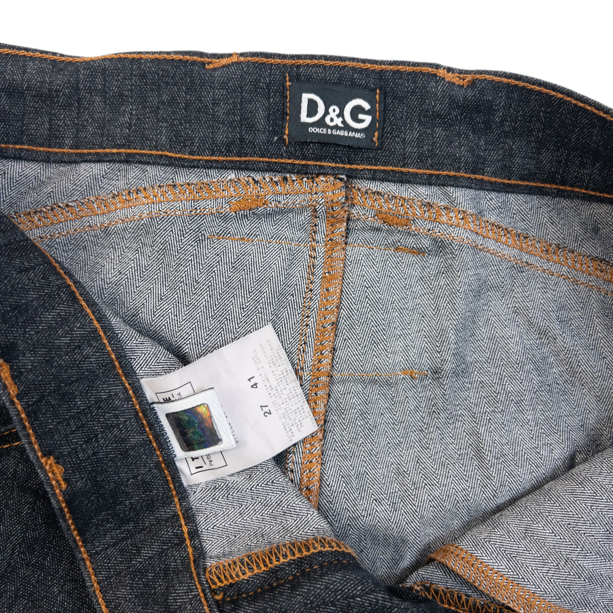 Vintage 2000s Dolce & Gabbana Denim Jeans in navy, photo 5