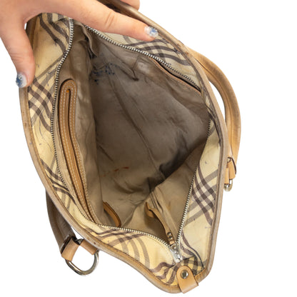 Vintage 2000s Burberry Blue Label Nova Check Handbag