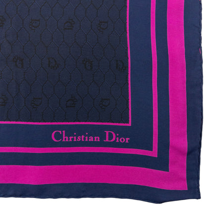 Vintage Dior Monogram Silk Scarf