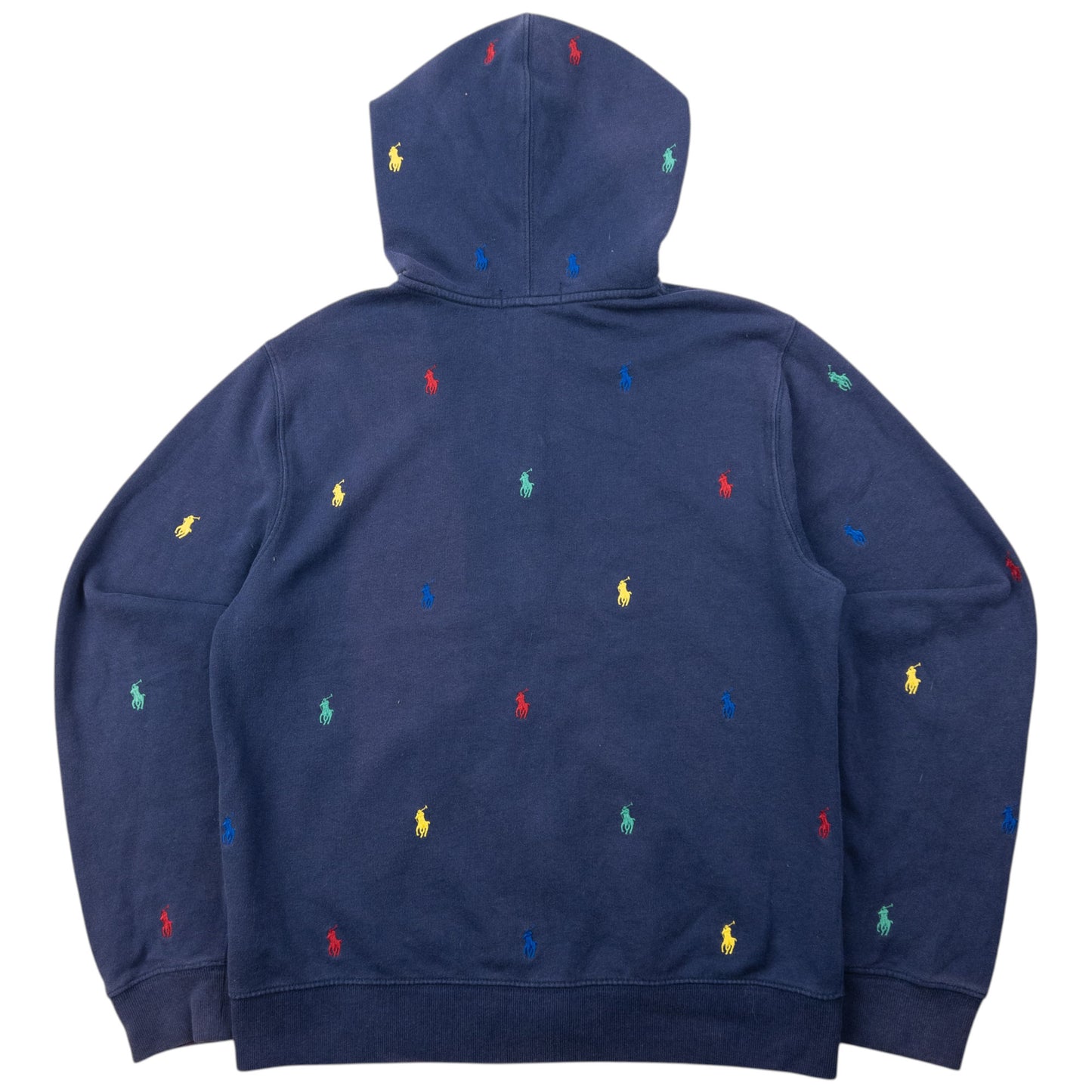 Vintage Polo Ralph Lauren Embroidered Monogram Zip Up Hoodie Size XS