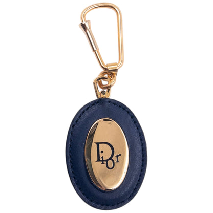 Vintage 90s Dior Leather Keychain