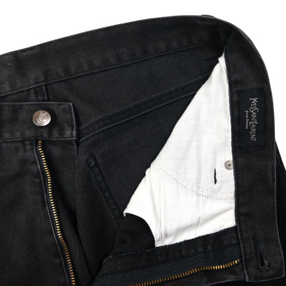 Vintage YSL Yves Saint Laurent Embossed Denim Jeans Size W33