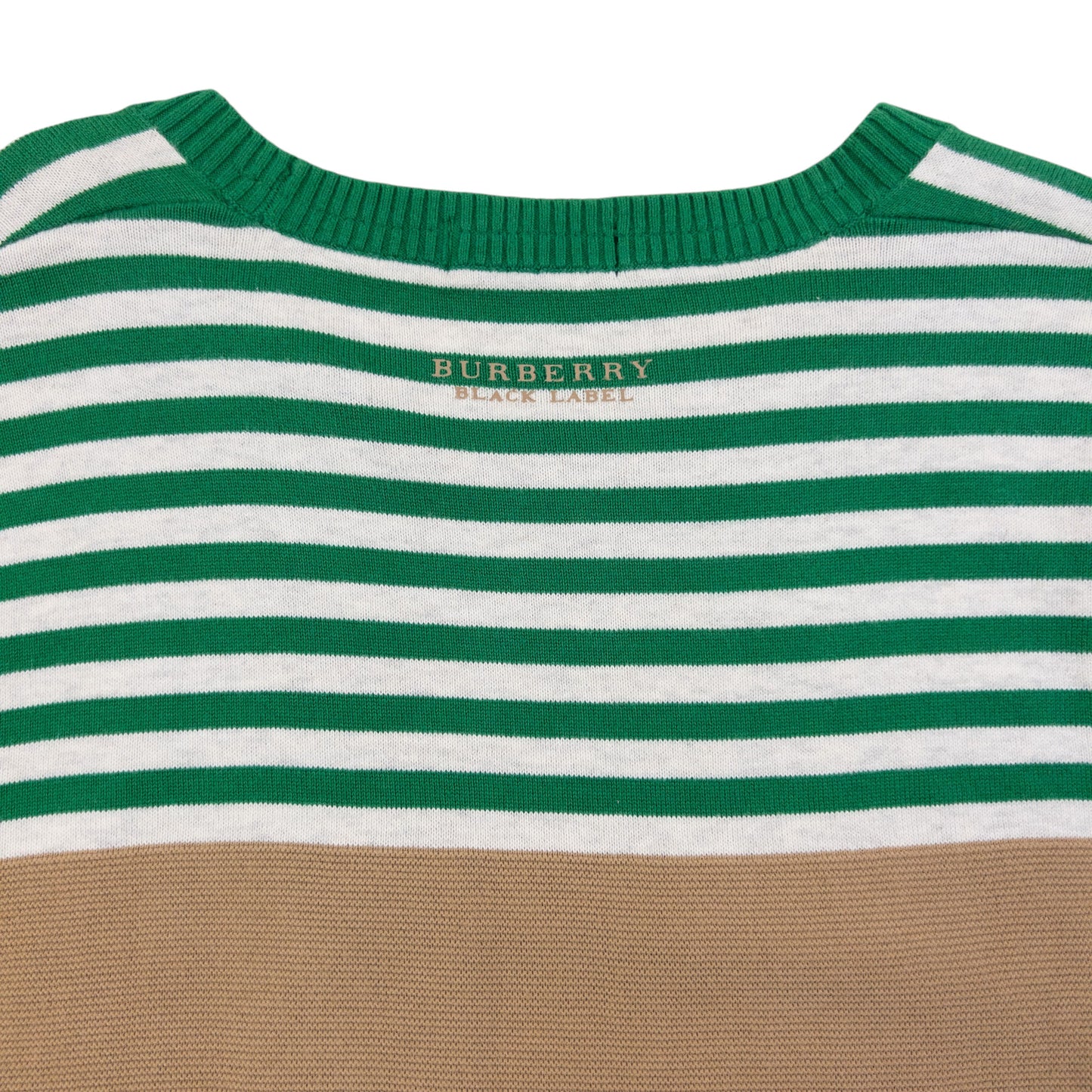 Vintage 2000s Burberry Black Label Striped Jumper Size S