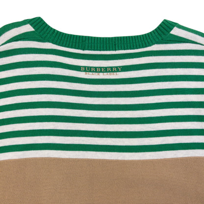 Vintage 2000s Burberry Black Label Striped Jumper Size S