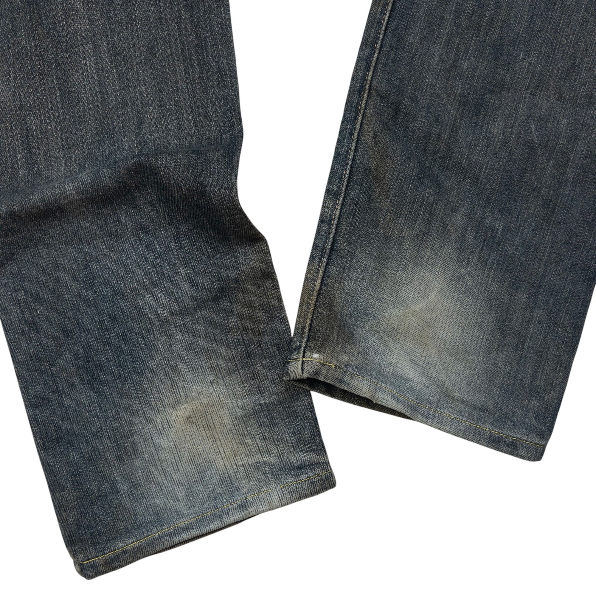 Vintage Sugoi Embroidered Koi Fish Japanese Denim Jeans Size W30