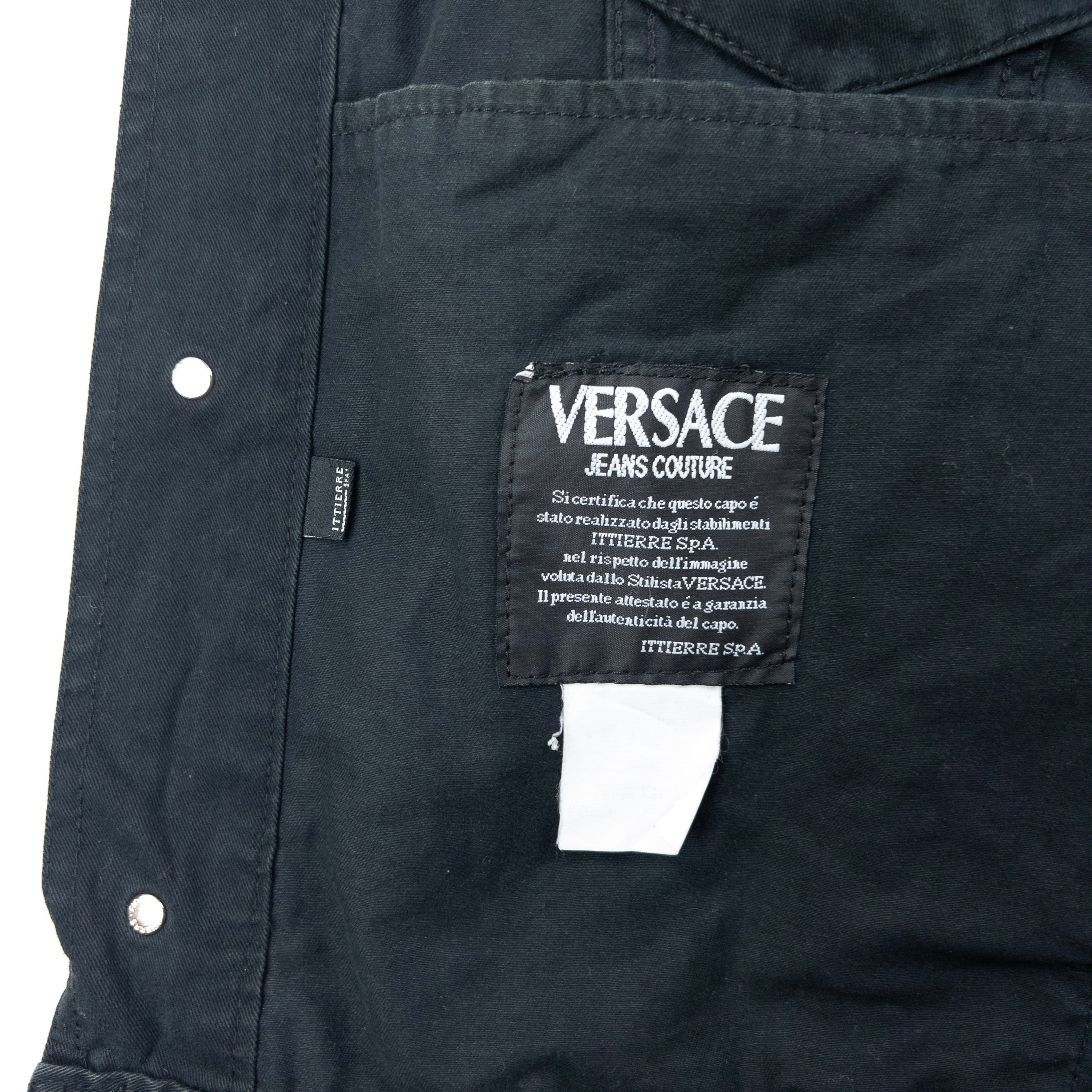 Vintage 90s Versace Jeans Couture Button Up Jacket Size XL