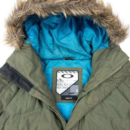 Vintage 2000s Oakley Fur Hood Puffer Jacket Size L