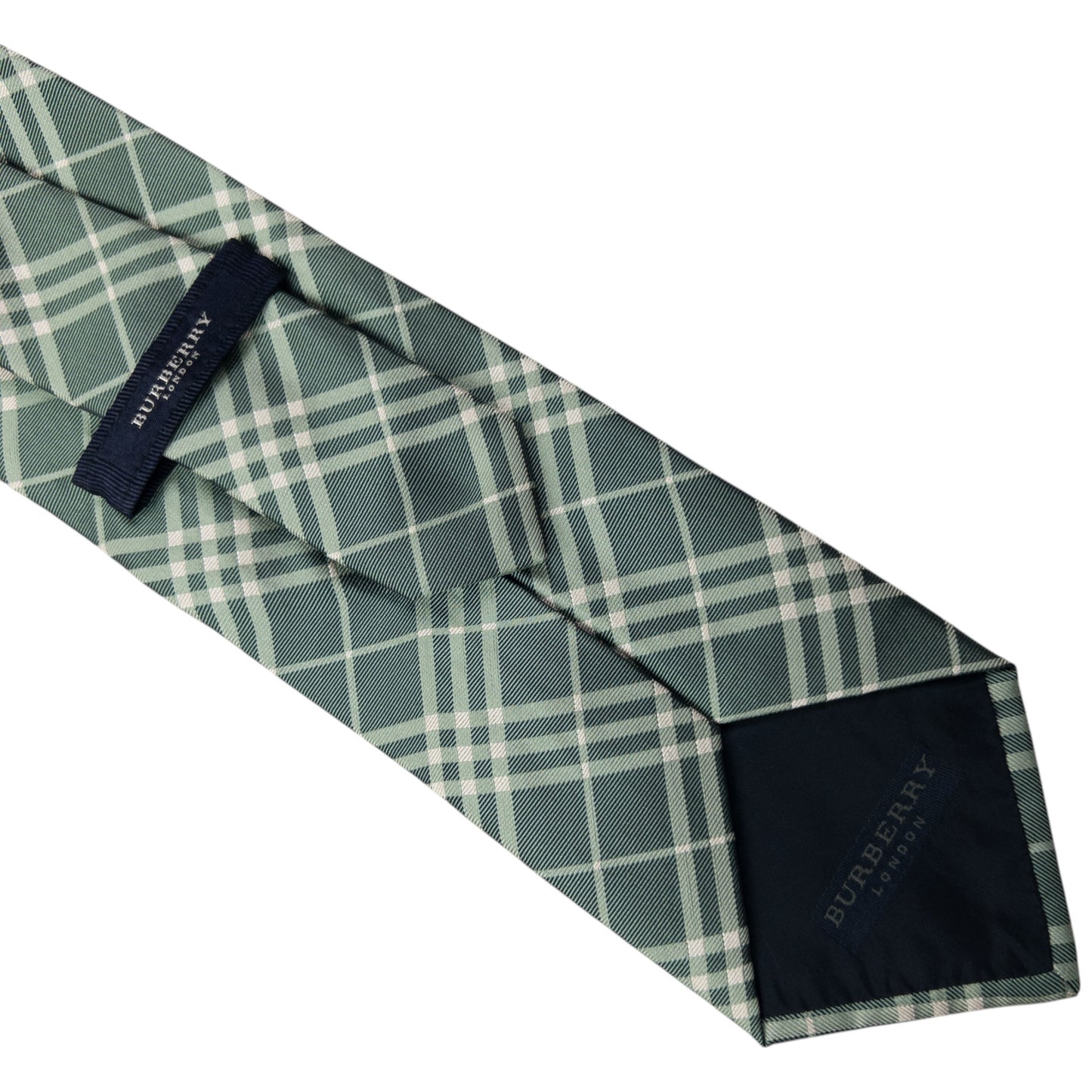 Vintage Burberry Nova Check Silk Tie