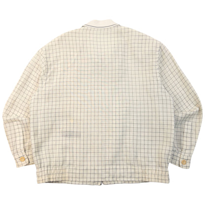Vintage 90s YSL Yves Saint Laurent Checkered Harrington Jacket Size XS