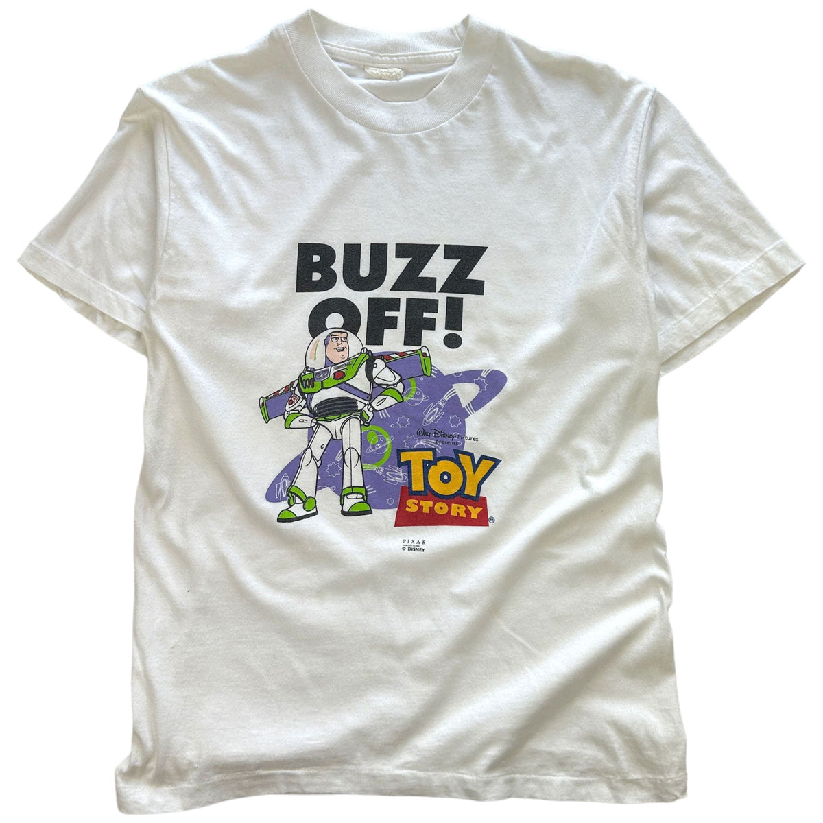 Vintage Buzz Lightyear Toy Story Baby Doll T Shirt Woman&#39;s Size S