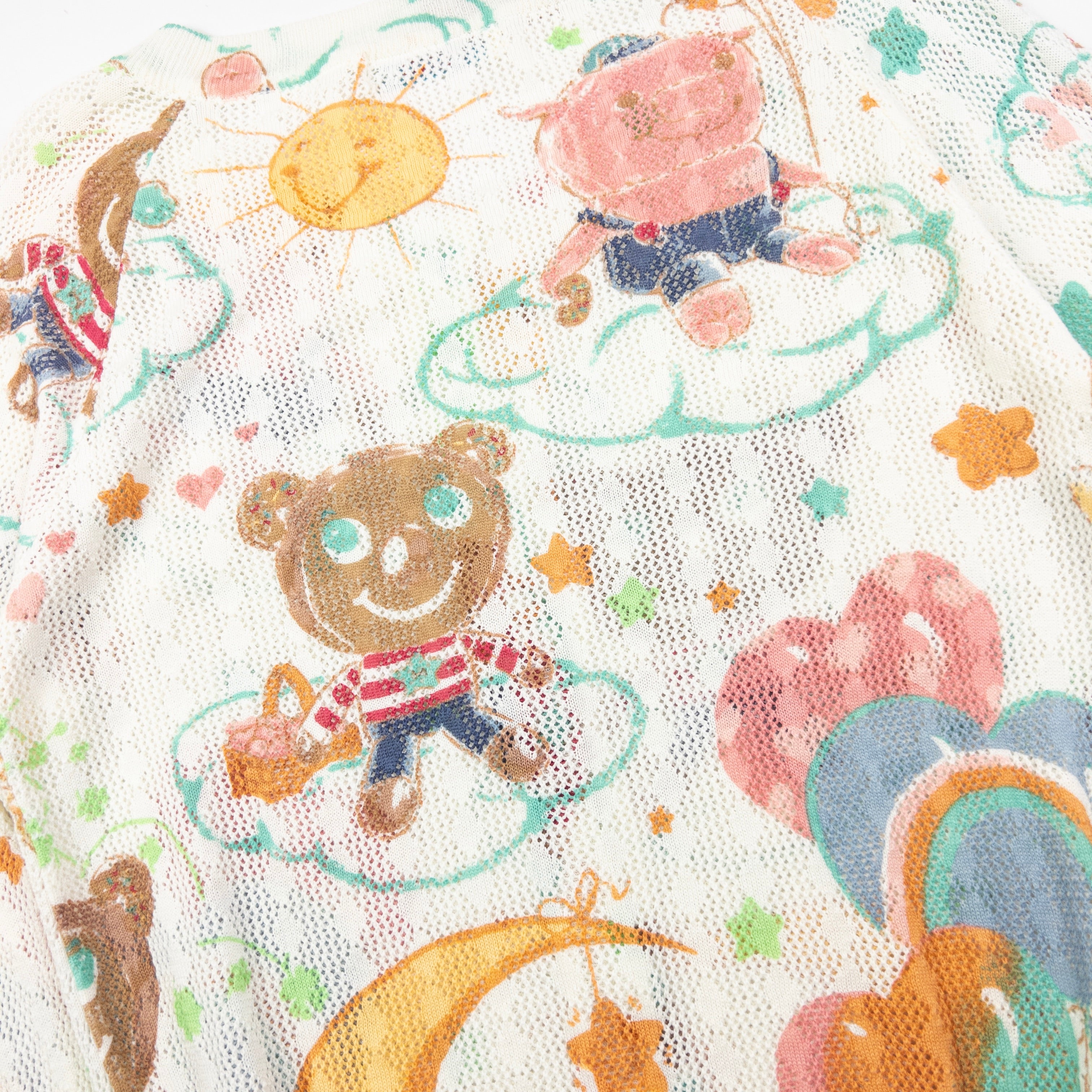 Vintage Hysteric Glamour Graphic Knit Cardigan Womens Size S