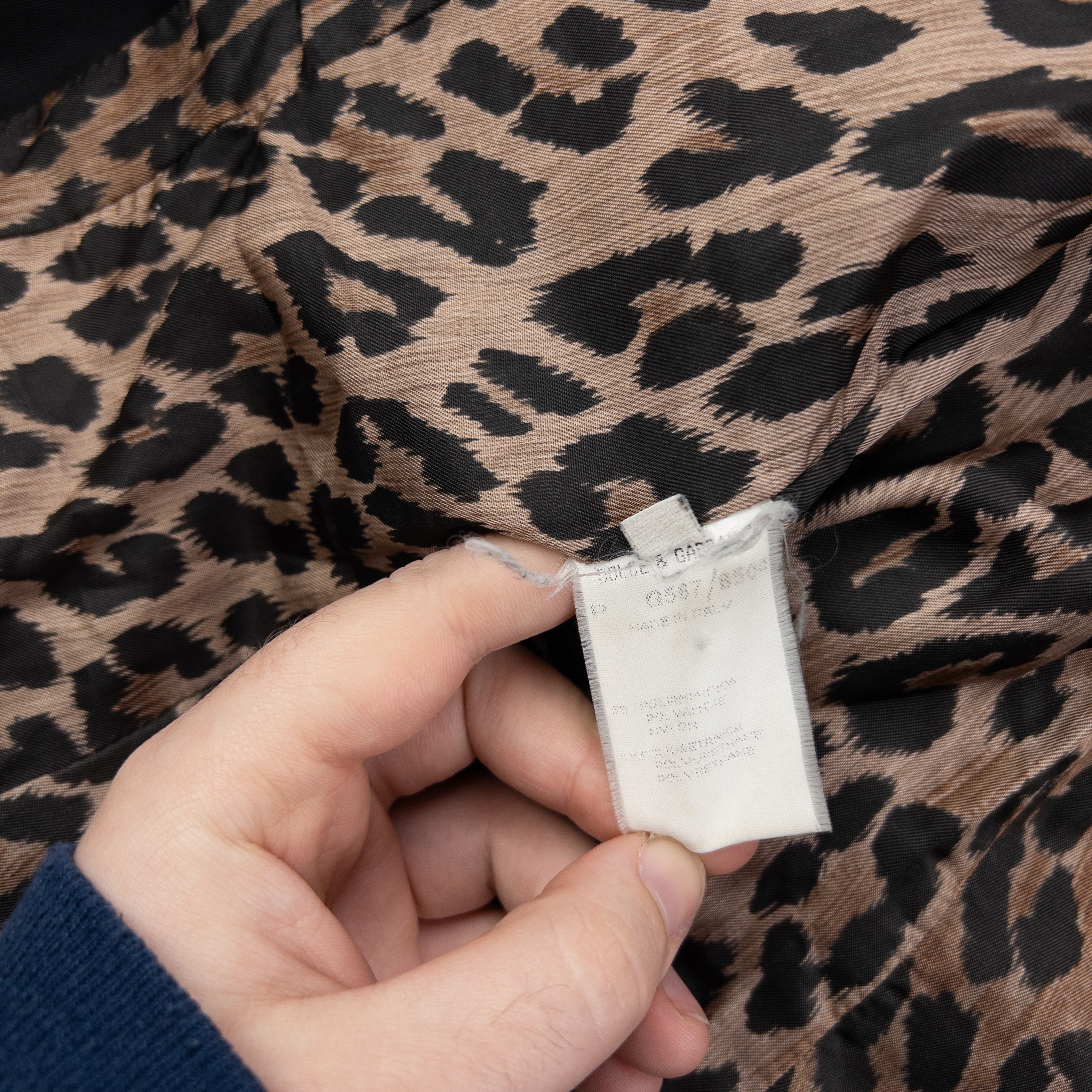 Vintage 2000s Dolce & Gabbana Leopard Print Lined Jacket Womens Size L