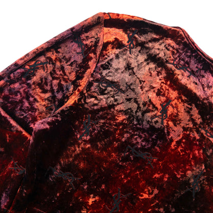 Vintage 80s YSL Yves Saint Laurent Velour Monogram Long Sleeved Top Womens Size S