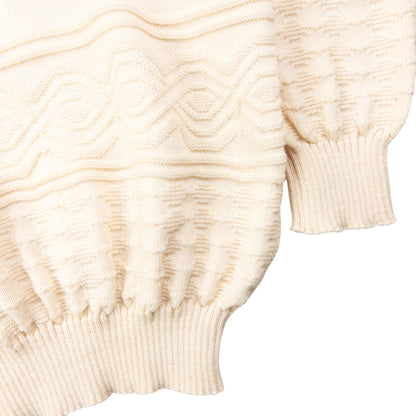Vintage 90s Burberry Embroidered Wool Knit Jumper Size L