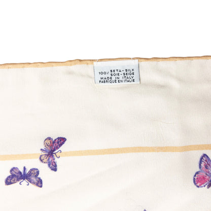 Vintage 2000s Dior Butterfly Print Silk Scarf