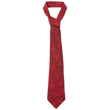 Vintage 90s Gianni Versace Monogram Medusa Silk Tie