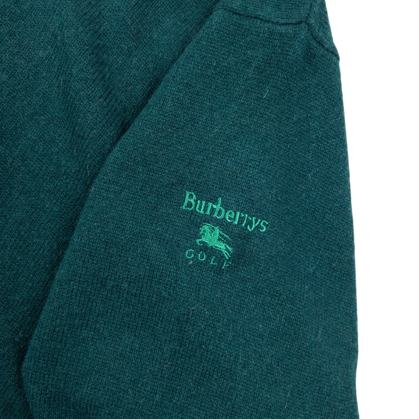 Vintage 90s Burberry Golf Wool Jumper Size XL