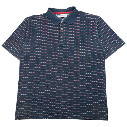 Vintage 90s Burberry Monogram Polo Shirt Size M