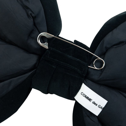 Vintage Comme Des Garçons Velour Oversized Bow Pin