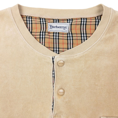 Vintage 90s Burberry Velour Jumper Size L
