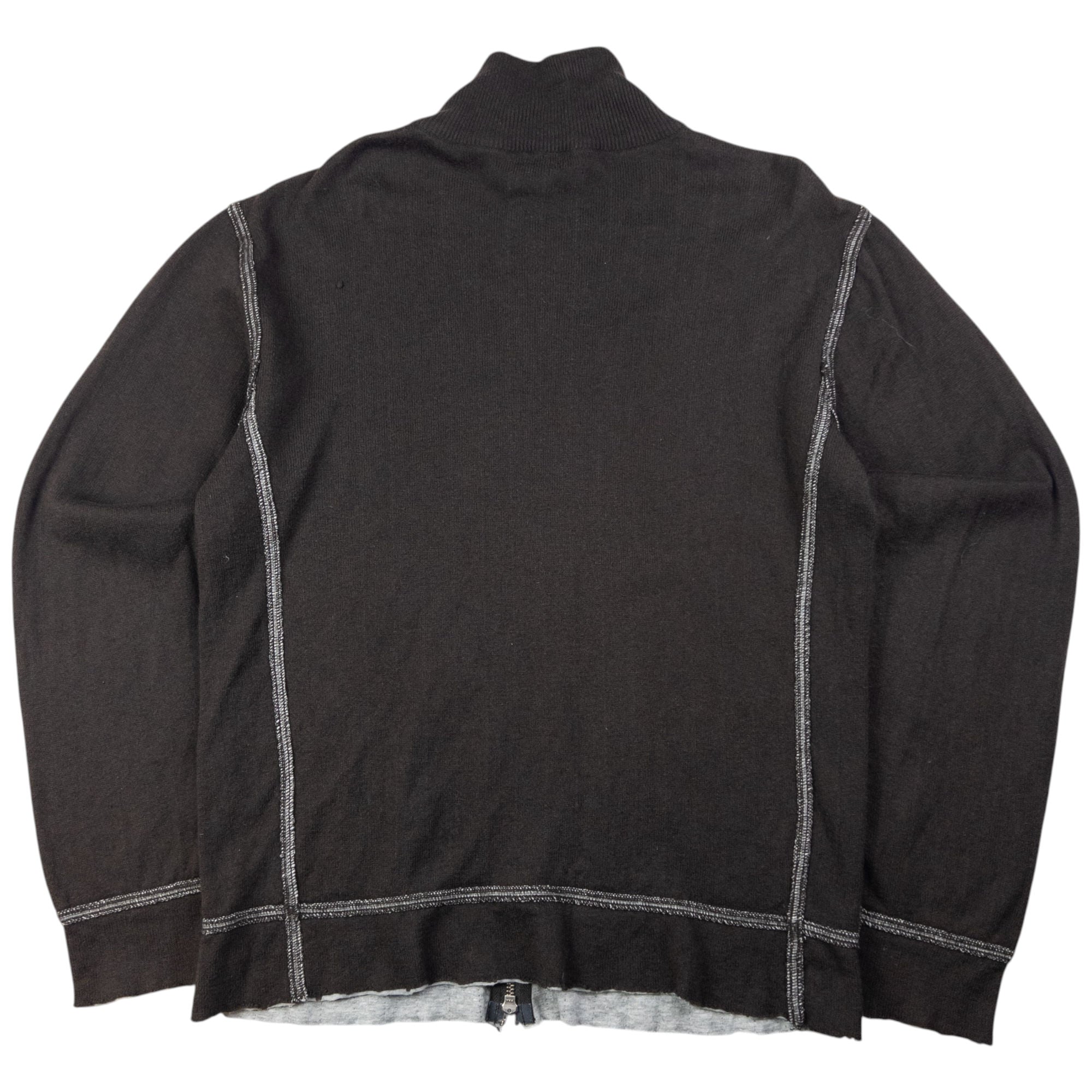 Vintage Armani Jeans Reversible Zip Up Jumper Size M