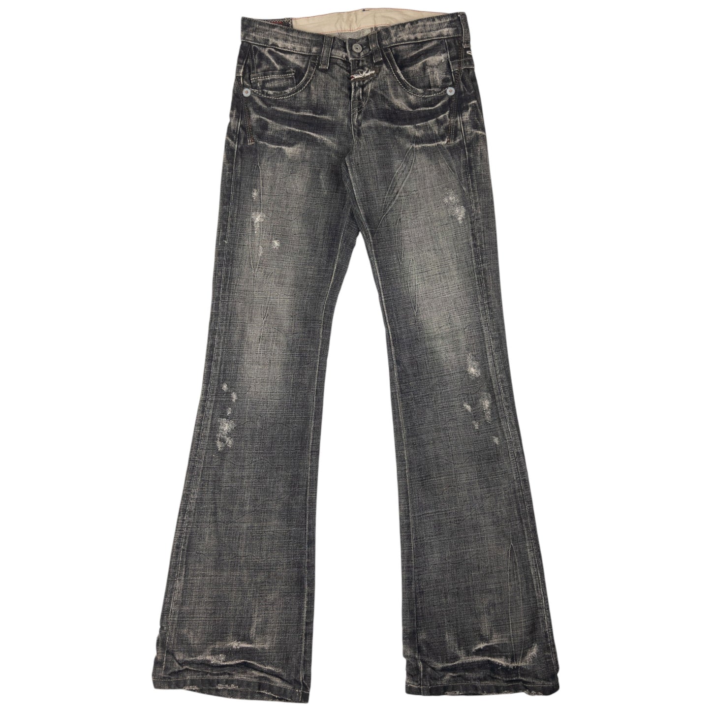Vintage Marithe + Francois Girbaud Flared Denim Jeans Size W28