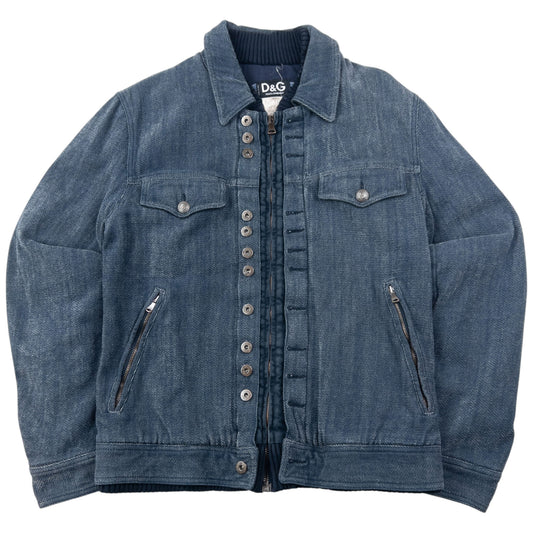 Vintage 2000s Dolce & Gabbana Layered Denim Jacket Size M