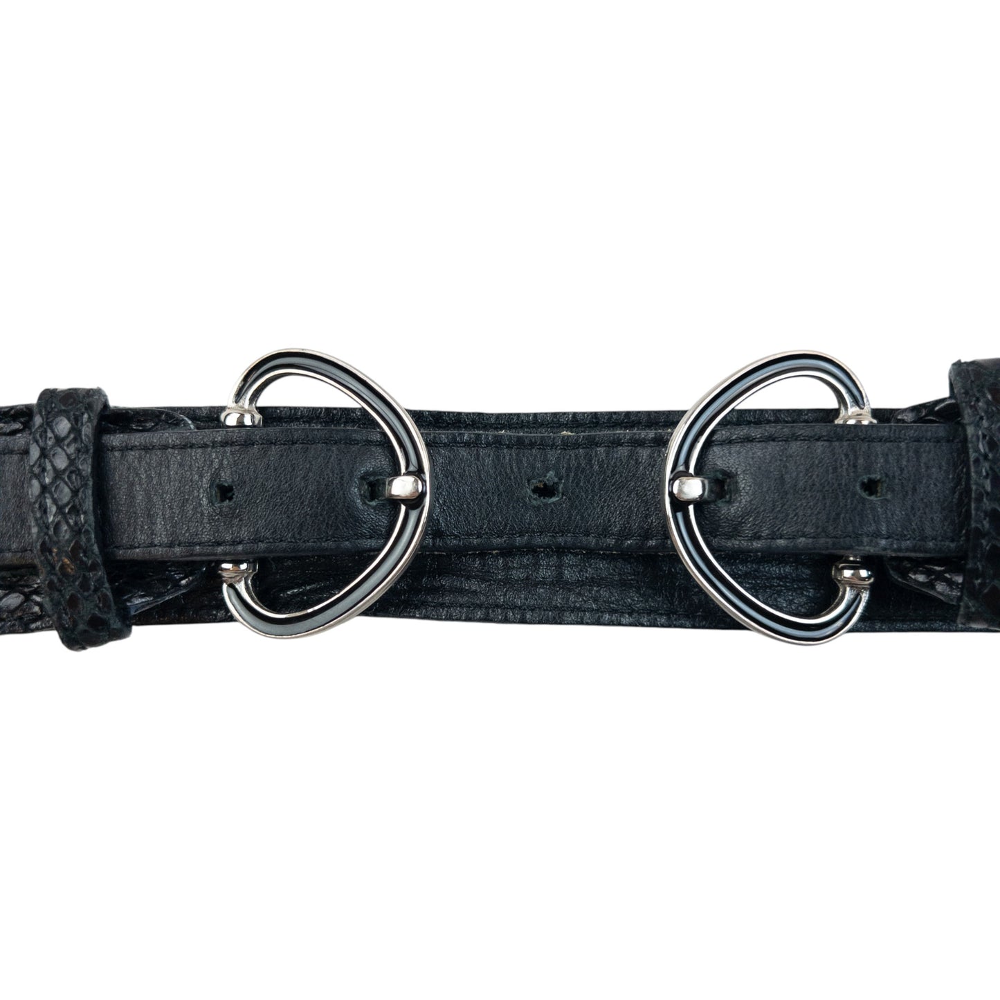 Vintage 2000s Dolce & Gabbana Leather Snakeskin Belt Size L