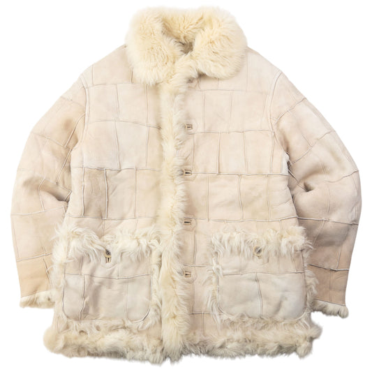 Vintage 90s Hai Sporting Gear By Issey Miyake Fur Lined Suede Jacket Size XL