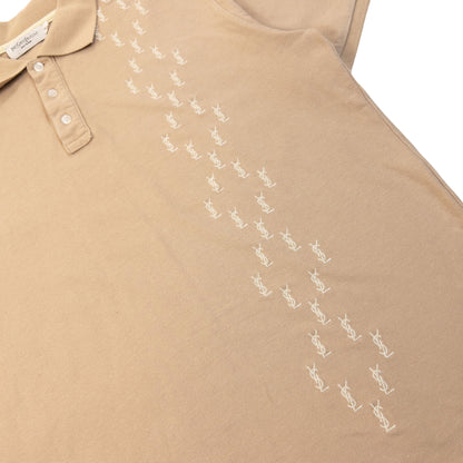 Vintage 2000s YSL Yves Saint Laurent Embroidered Polo Shirt Size M