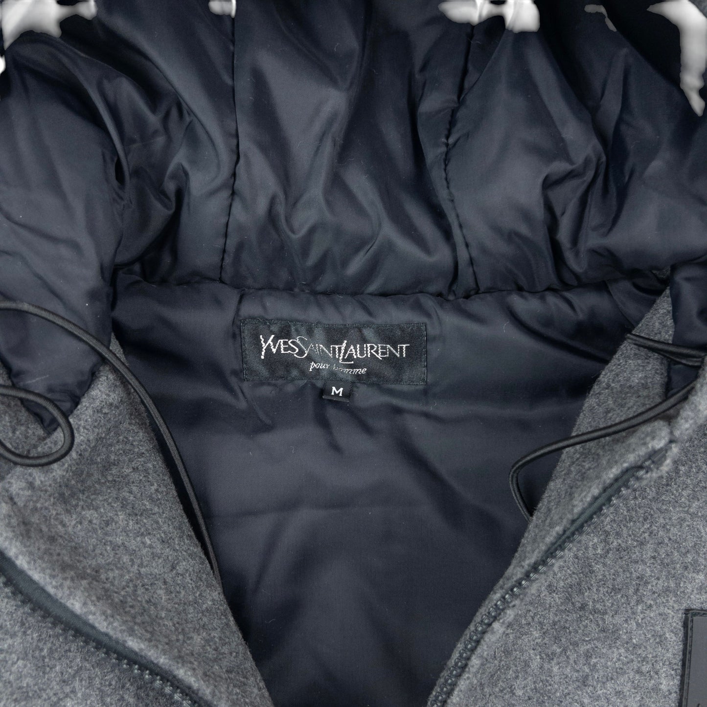 Vintage 2000s YSL Yves Saint Laurent Q Zip Wool Jacket Size L