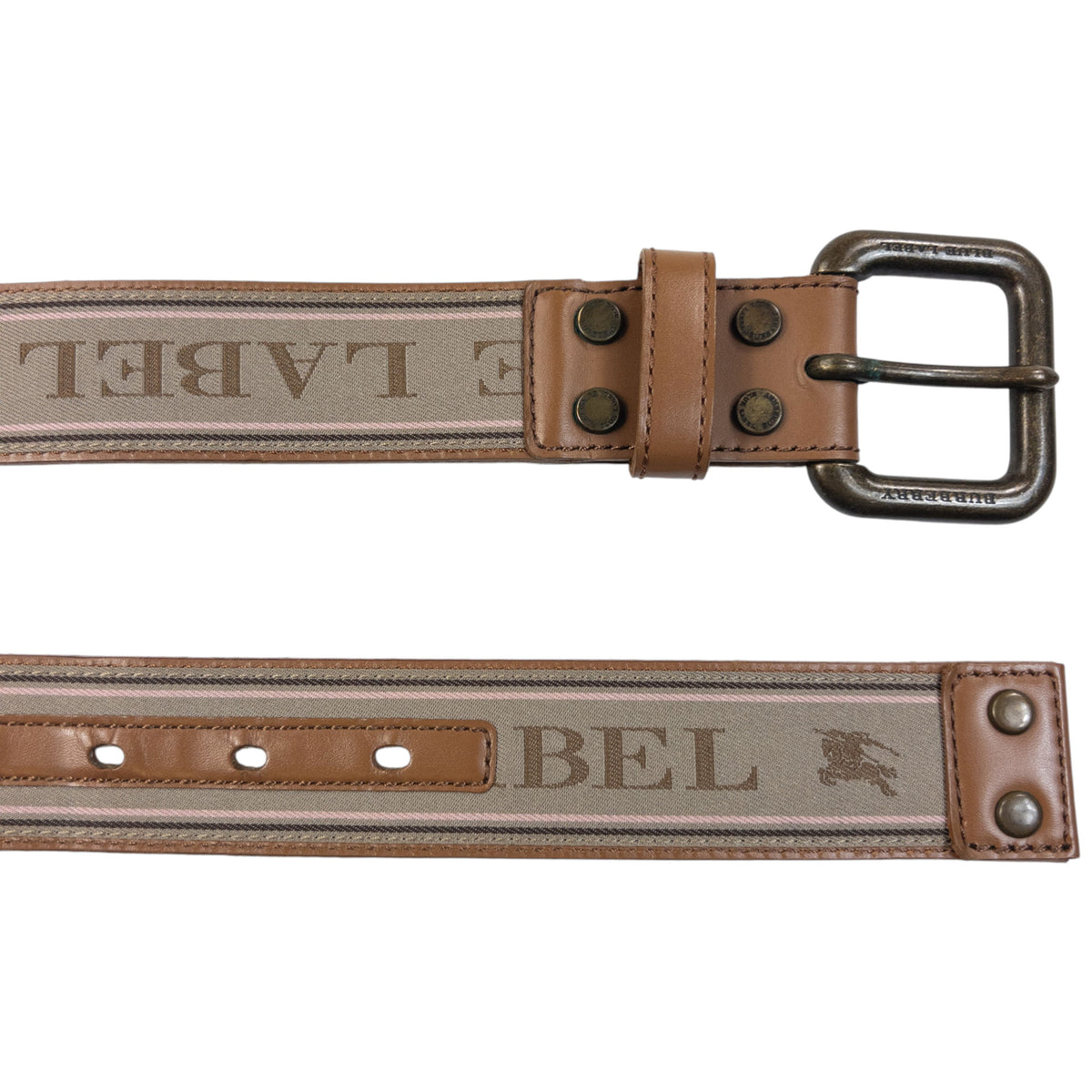 Vintage 2000s Burberry Blue Label Leather Belt Size L