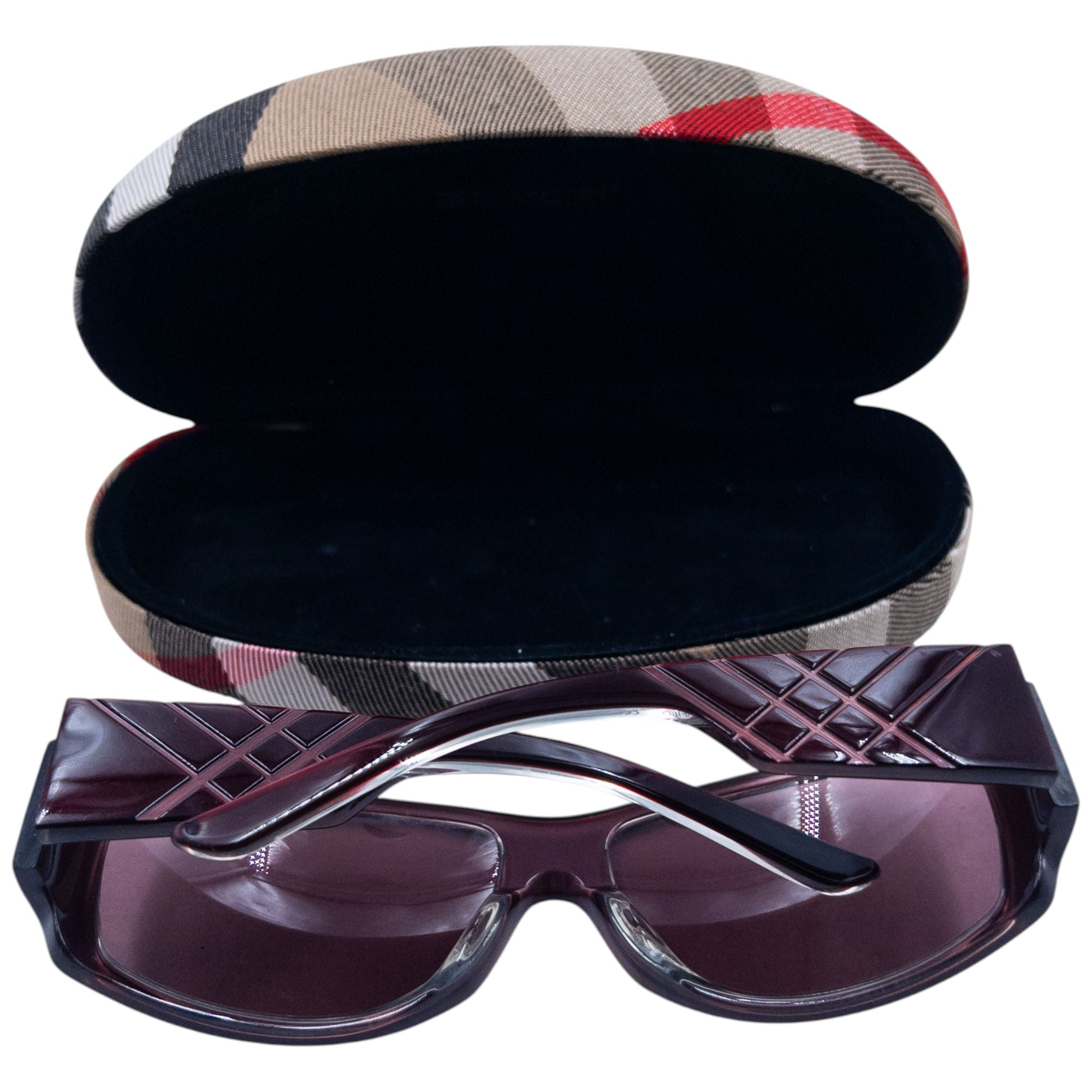 Vintage Burberry Nova Check Embossed Sunglasses