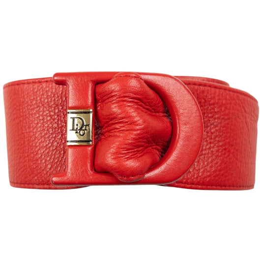 Vintage Dior Leather Belt Size 28