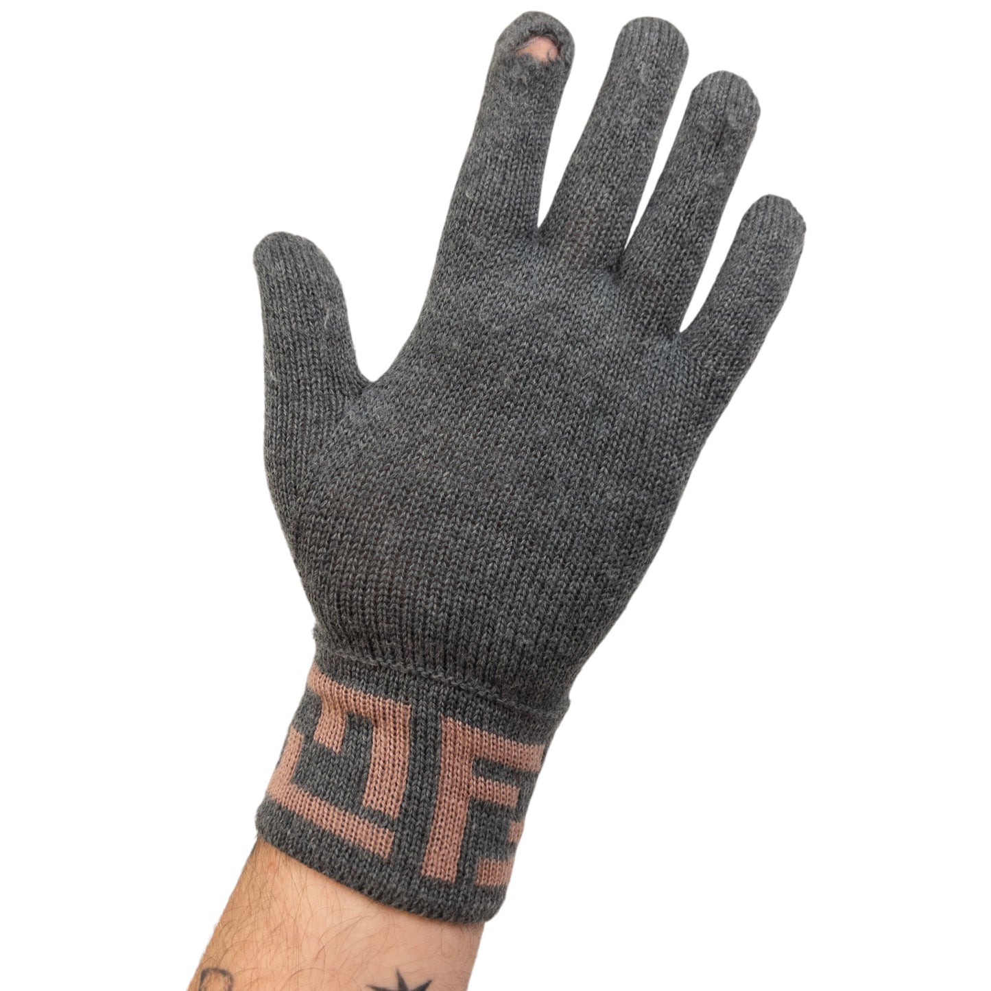 Vintage Fendi Monogram Wool Gloves