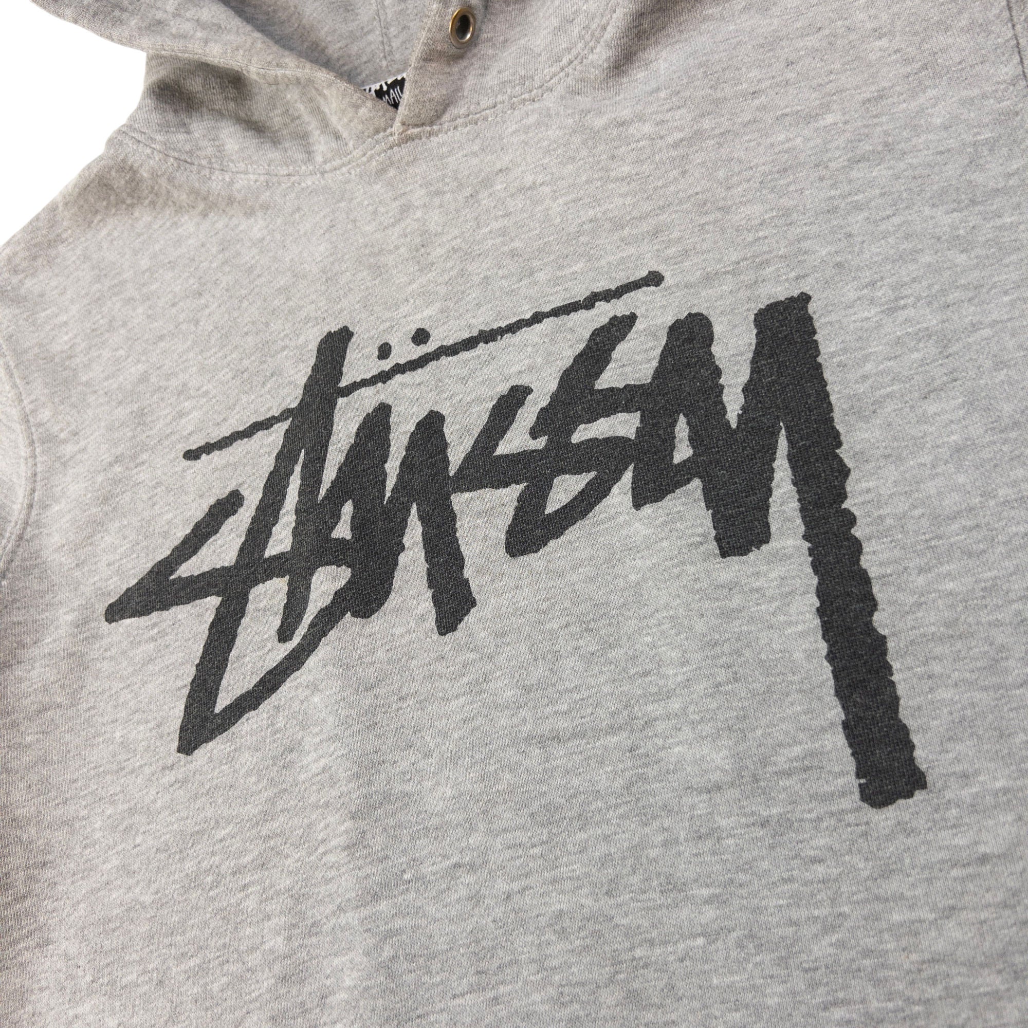 Vintage Stussy Stock Logo Hoodie Size S