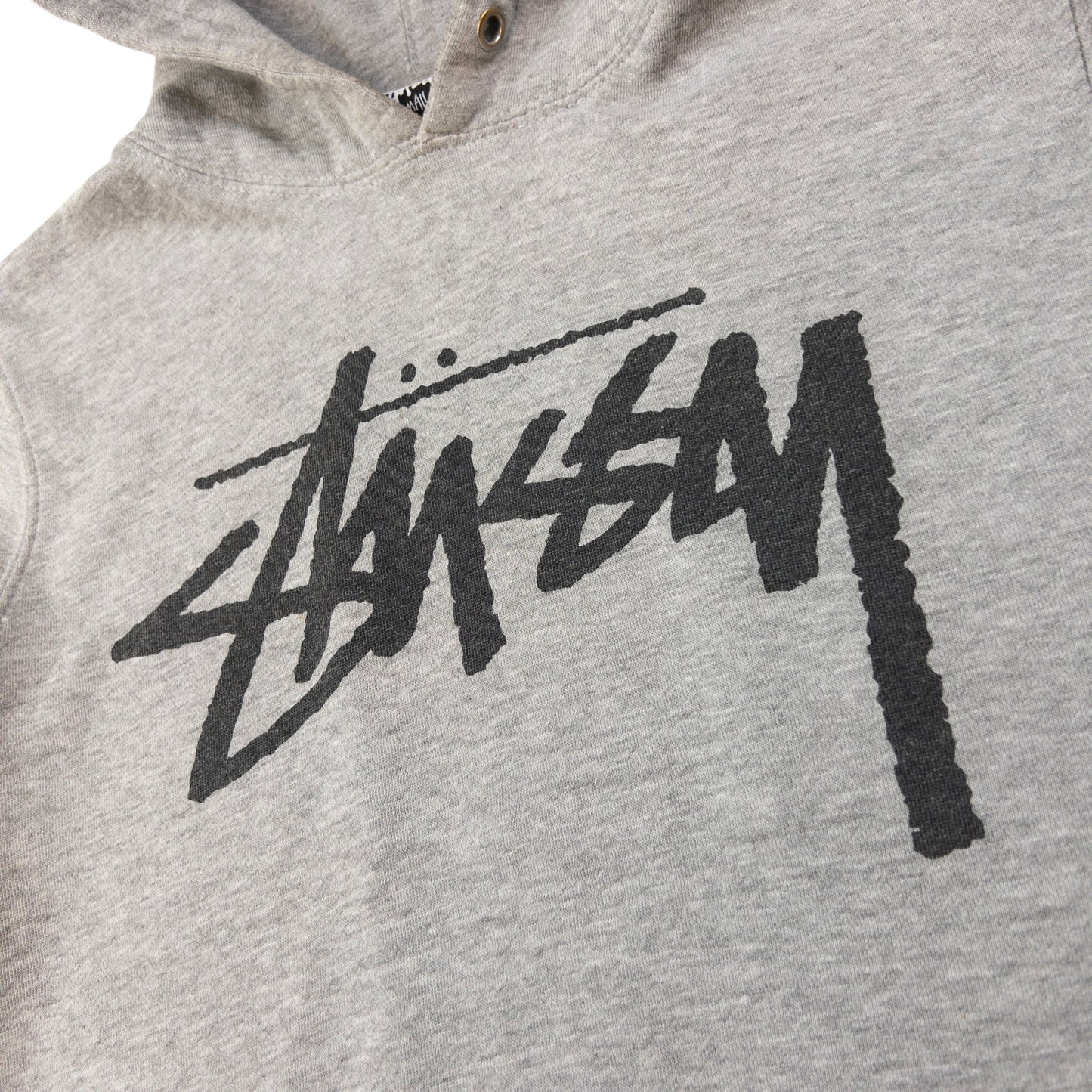 Vintage Stussy Stock Logo Hoodie Size S