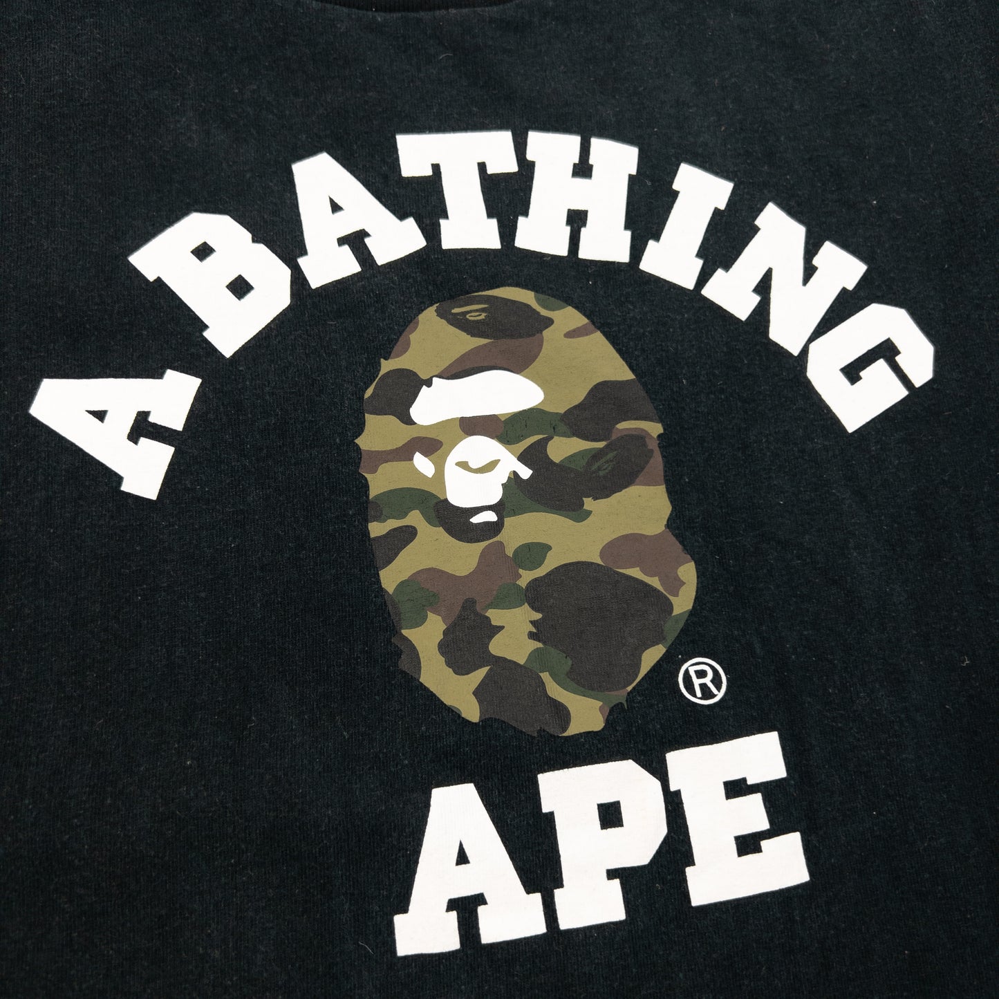 Vintage 2000s Bape Camo Logo Graphic T Shirt Size M