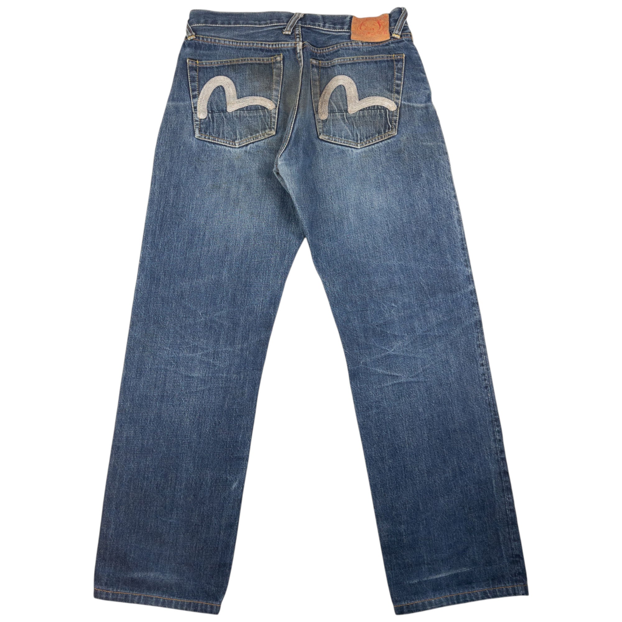 Vintage Evisu Double Gull Embroidered Japanese Denim Jeans Size W32