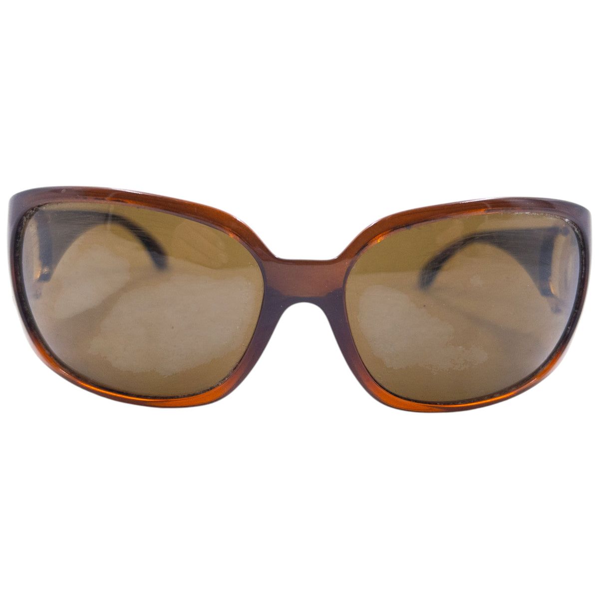 Vintage 2000s Chanel Logo Sunglasses in brown, photo 2