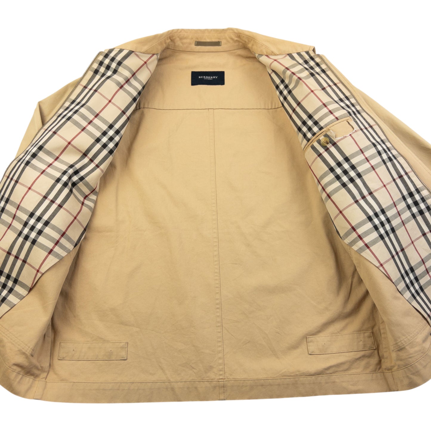 Vintage 2000s Burberry Zip Up Jacket Size S