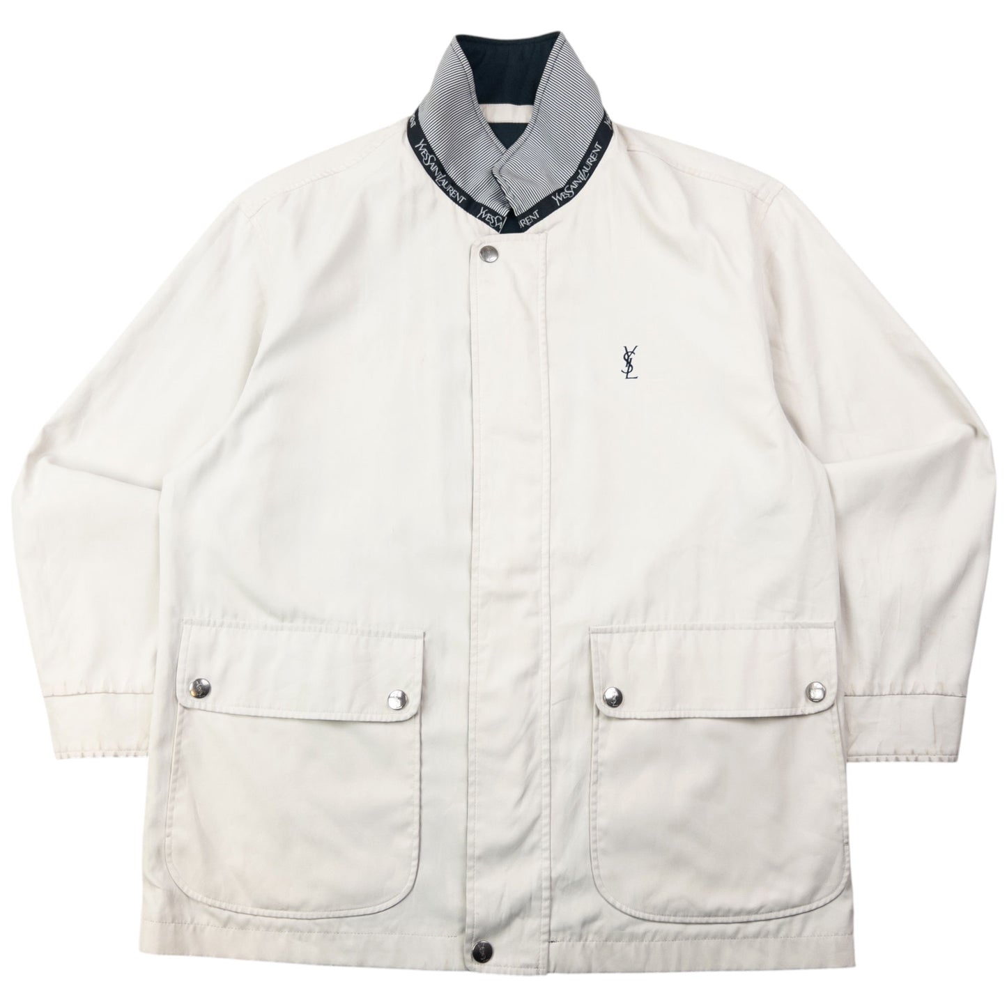 Vintage 90s YSL Yves Saint Laurent Reversible Jacket Size M