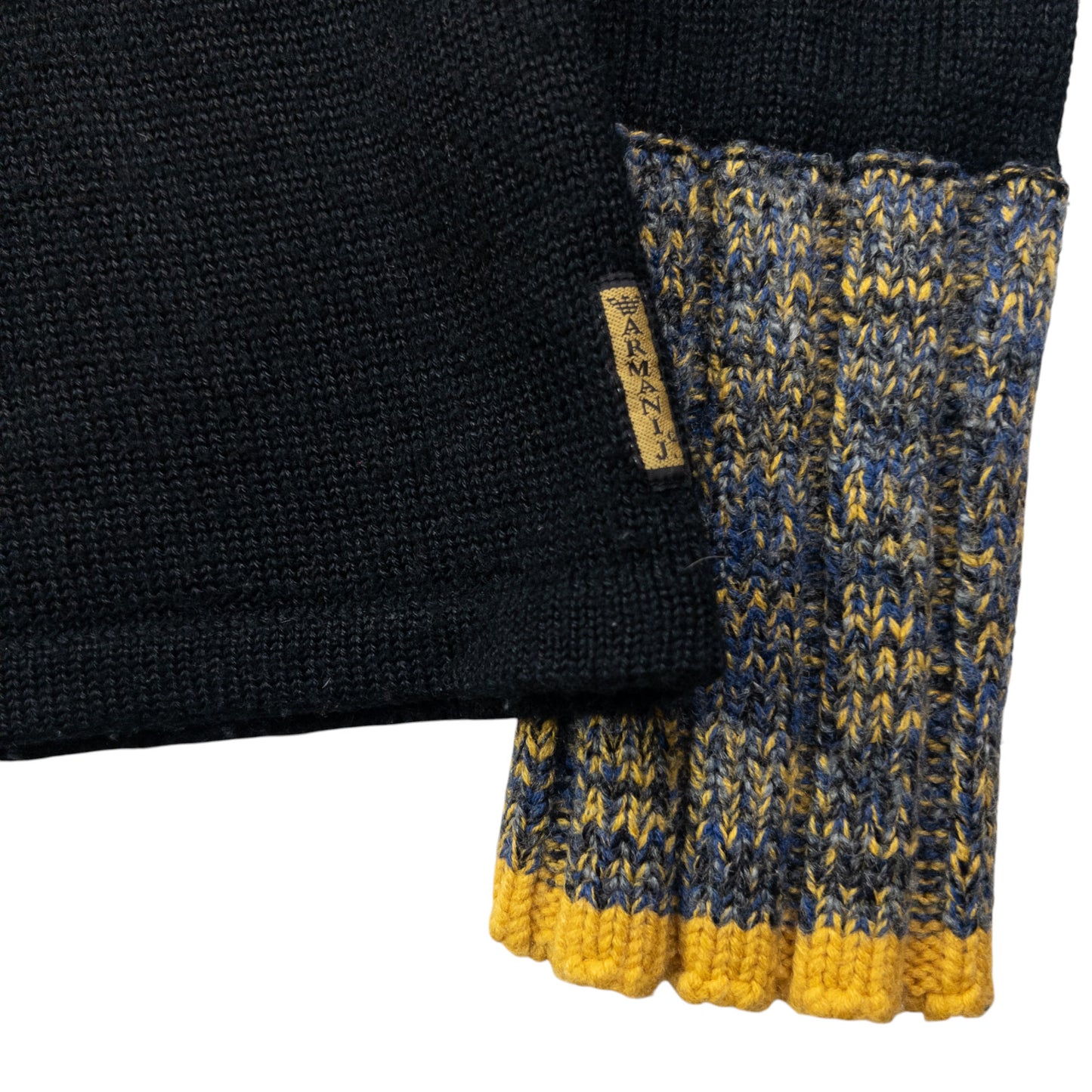 Vintage Armani Jeans Q Zip Knit Jumper Womens Size M