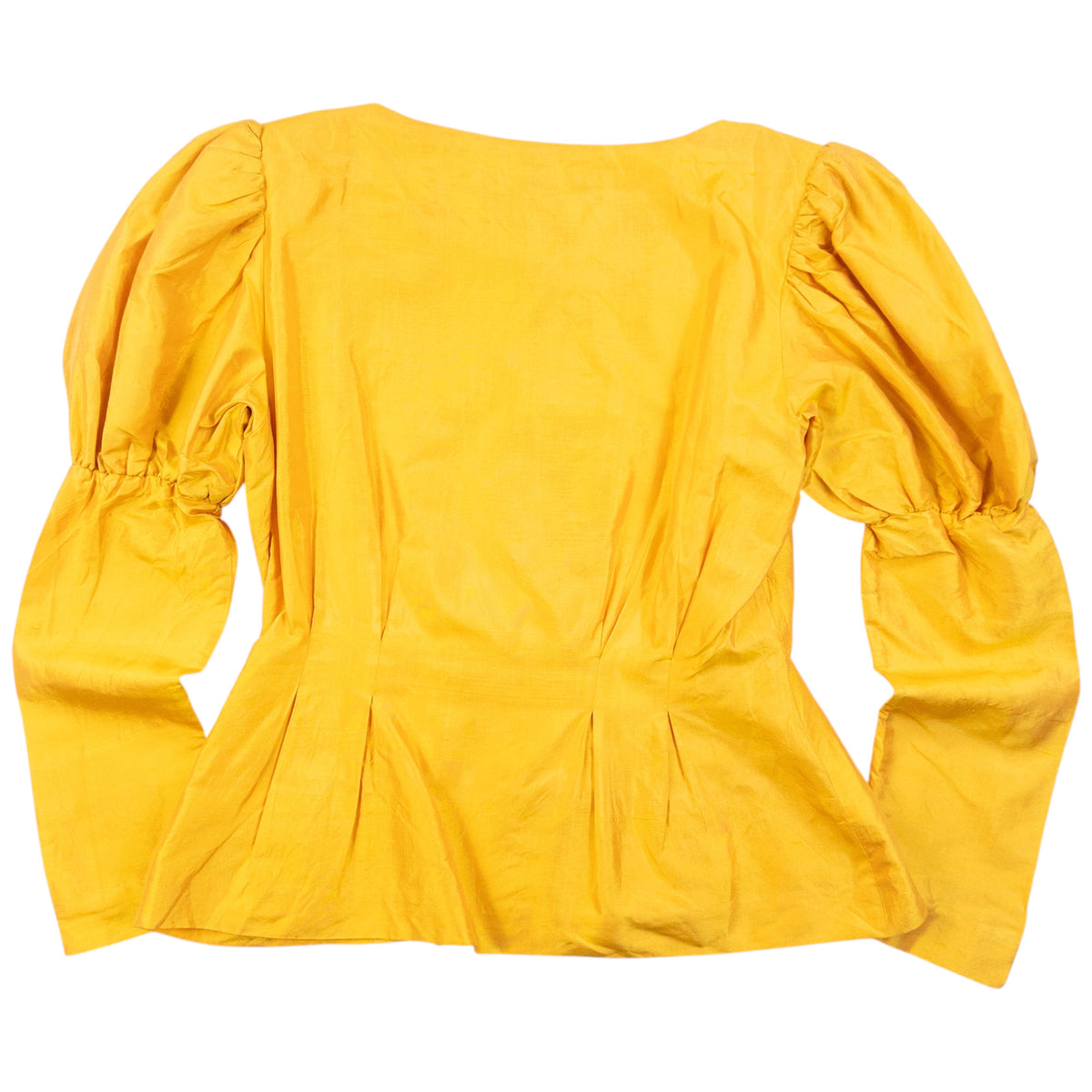 Vintage 80s YSL Yves Saint Laurent Puff Sleeve Blouse Womens Size M