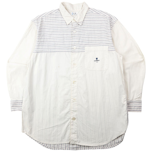 Vintage 90s CP Company Striped Long Sleeve Button Up Shirt Size S
