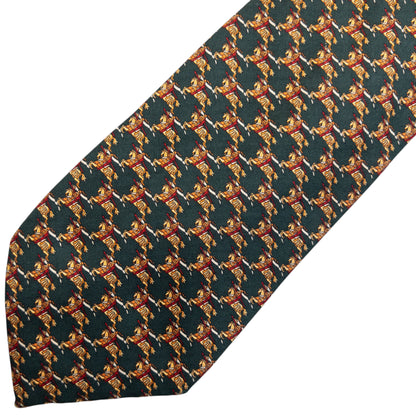 Vintage 90s Burberry Monogram Silk Tie