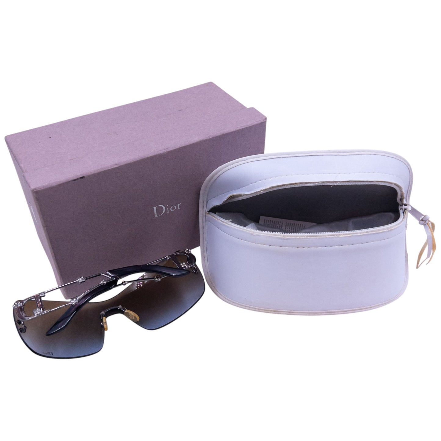 Vintage Dior Sweetest Flower Diamonte Rimless Sunglasses